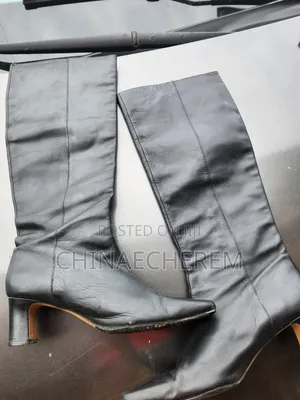 Black Knee High Boots