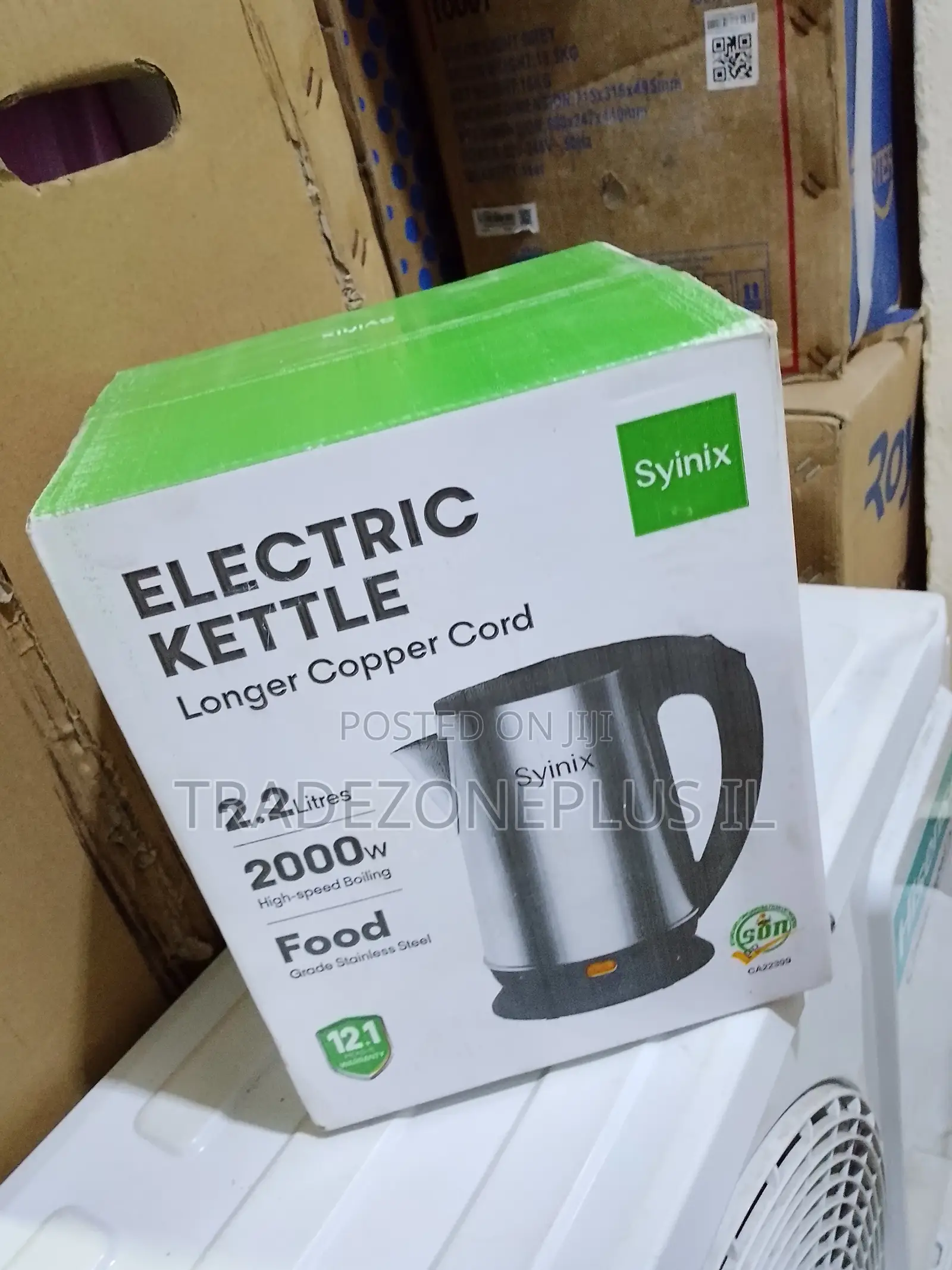 Synix Home Essentials Kettle 2000W Copper Cord Edition