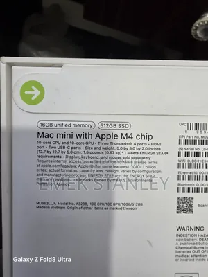 New Desktop Computer Apple Mac Mini M4 16GB Apple M4 SSD 512GB