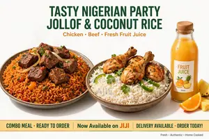 Jollof Rice, Coconut Rice and Fresh Fruit Juice Available in PH*