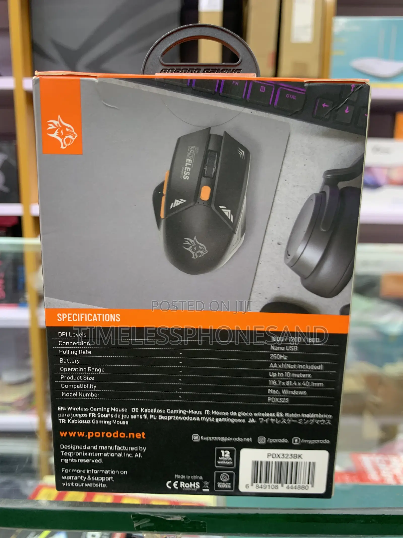Porodo PDX323 Wireless Gaming Mouse