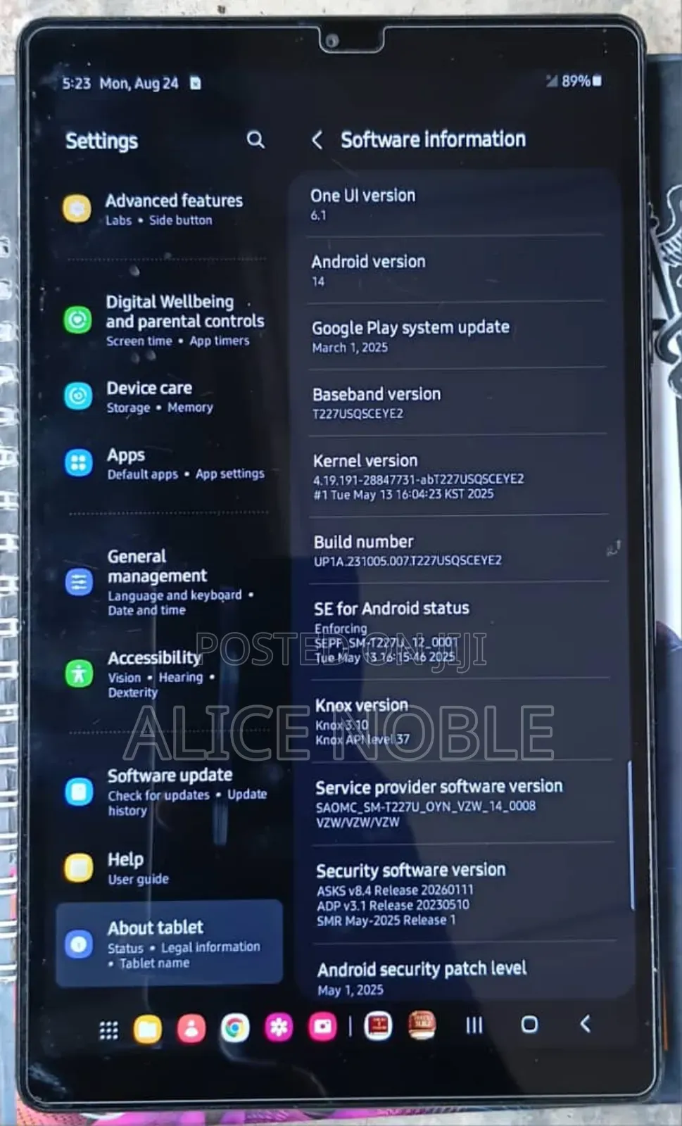 Samsung Galaxy Tab A7 Lite 32 GB Gray