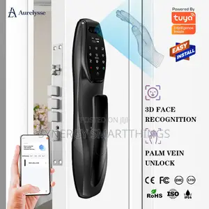 Z47 Tuya Smart Door Lock With Face Id Fingerprints Keys/Cards