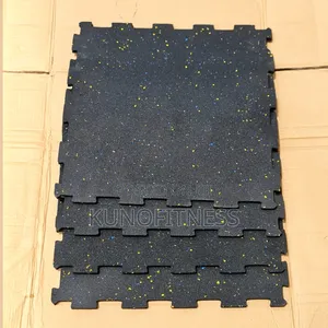 Commercial Gym Rubber Floor Mat 20mm Thick Interlock Gym Mat