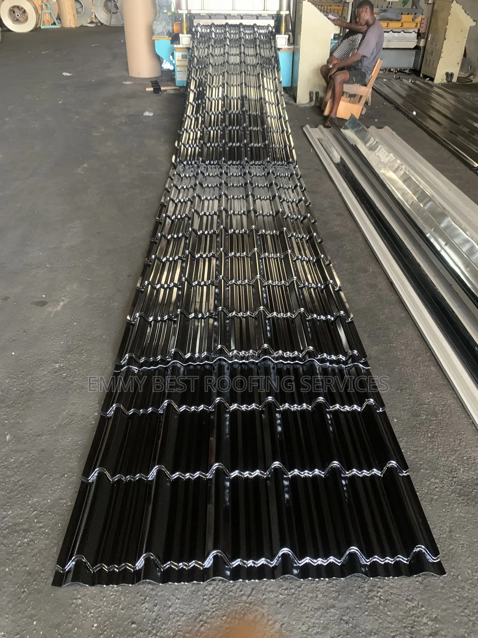 0.50mm Black Steptile Aluminium Roofing Sheet - Longspan Quality