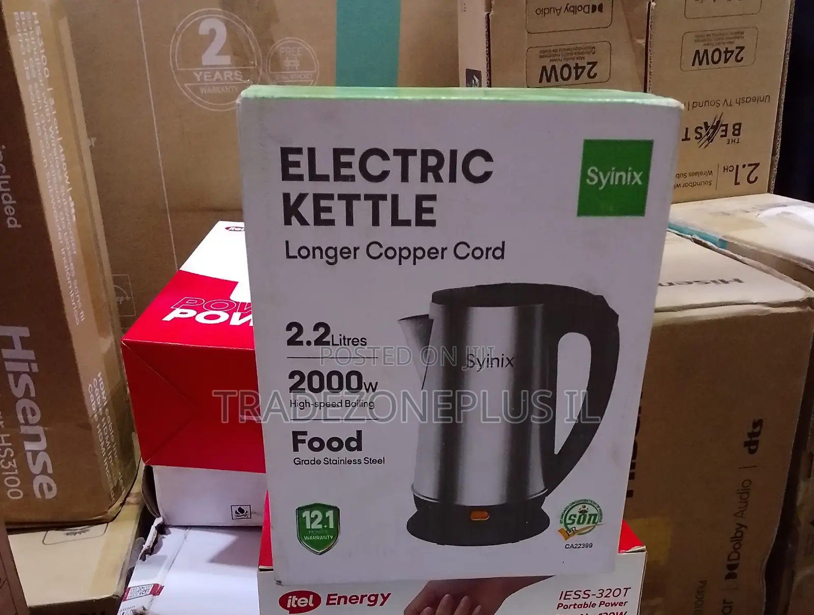 Synix 2000W Brewing Kettle With Extended Power Cord
