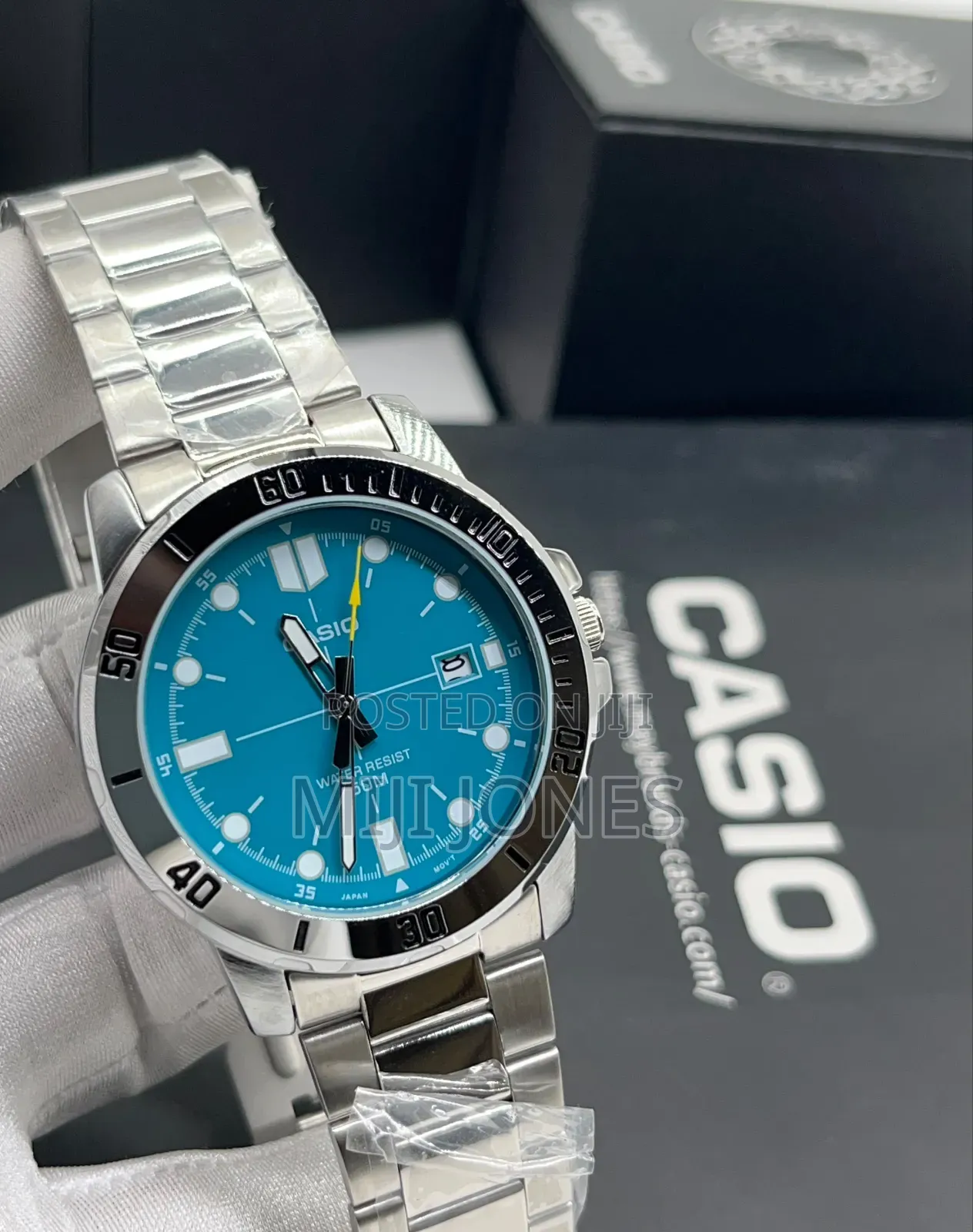 *Original Casio MTP-VD01D Colored Dial Watch - MTP-VD01D-3E2VUDF*