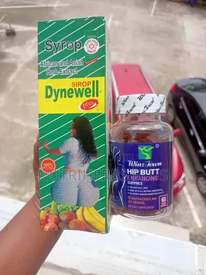 Hip Butt Gummies+ Dynewell Plus Syrup:For Natural Hip/Butt Enlargement