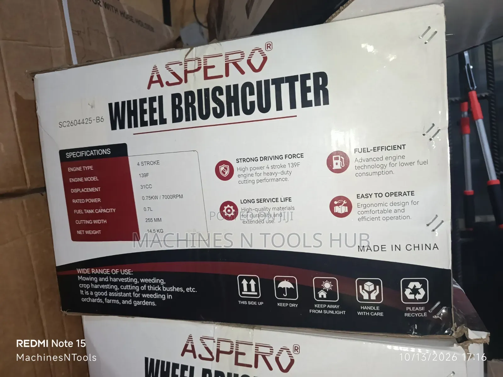 Aspero Wheel Brush Cutter