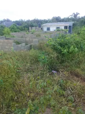 Half Plot of Land With Foundation on It