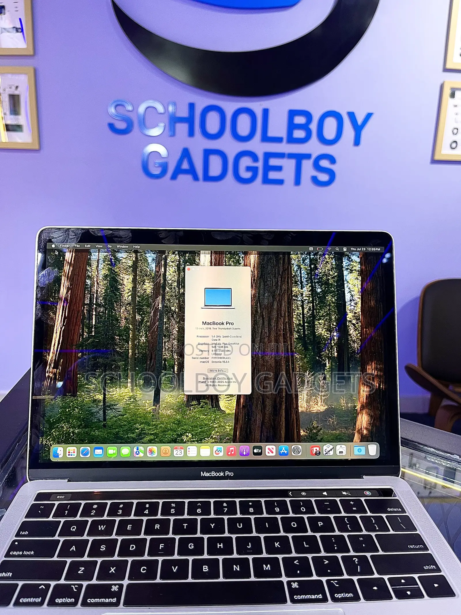 Laptop Apple MacBook Pro 2019 8GB Intel Core i5 SSD 128GB
