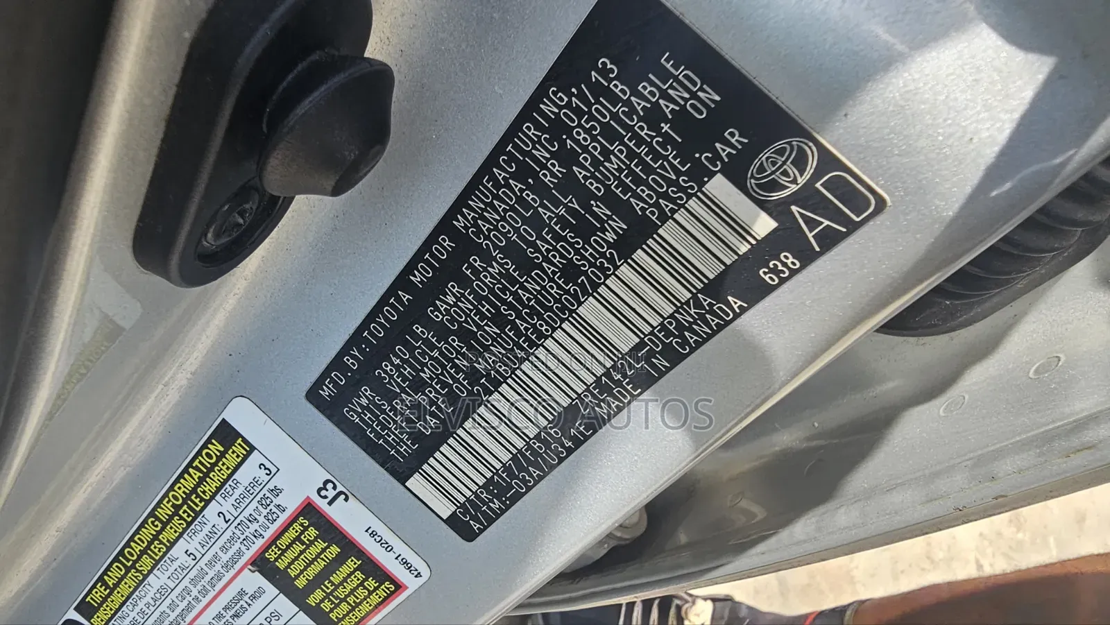 Toyota Corolla 2013 Silver