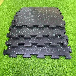 Gym Floor Mat ( Rubber Interlocking Mat 20mm 4pcs/SQM )