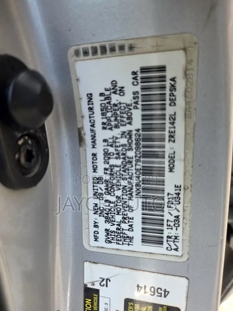 Toyota Corolla 2009 Silver