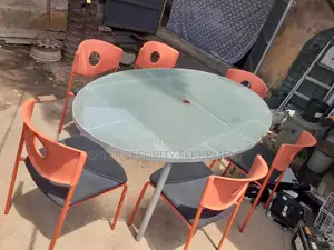 Dunning Table and 6 Chairs London Pure Steel