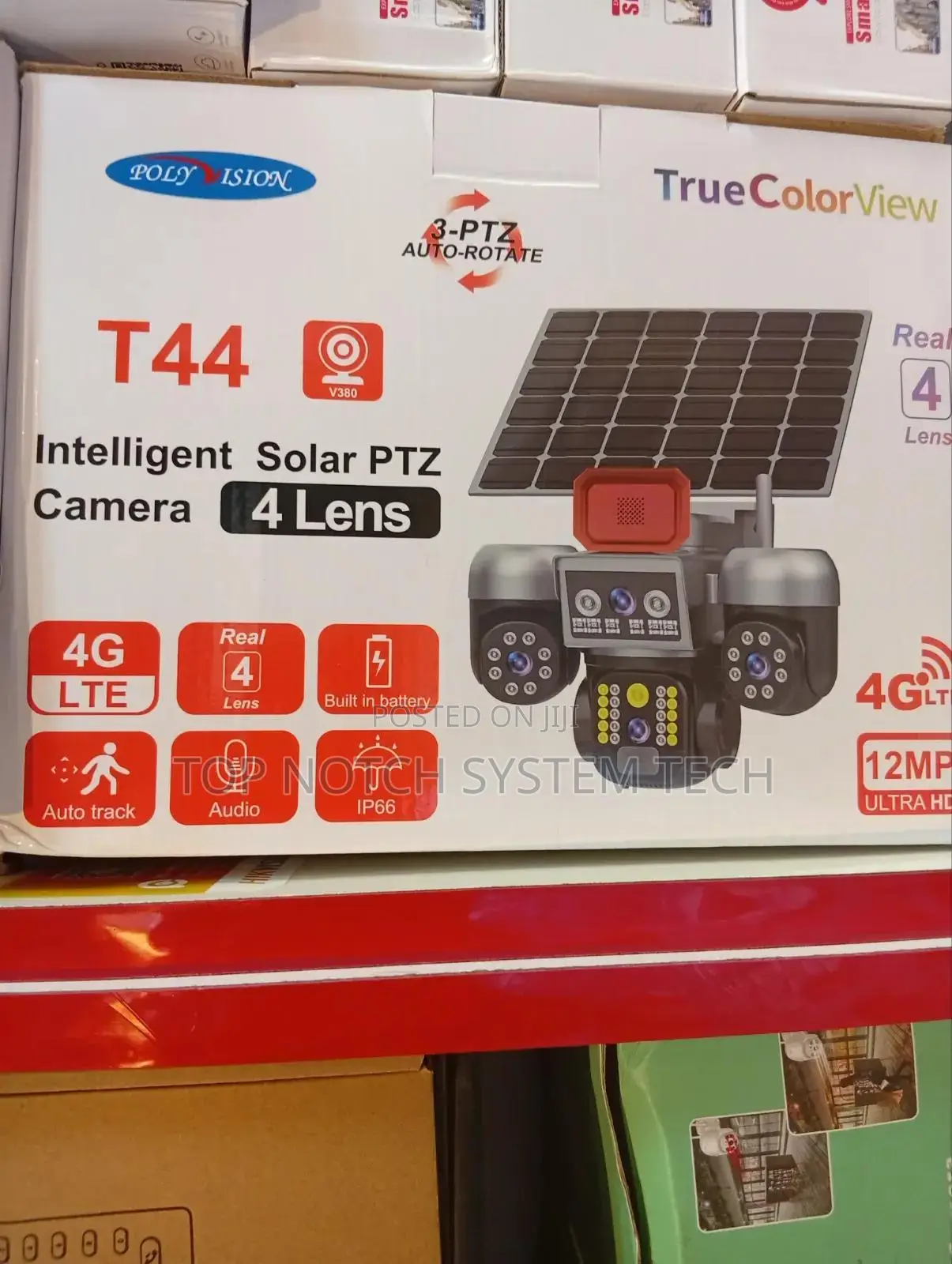 T44 4g Lte Intelligent Solar PTZ Camera