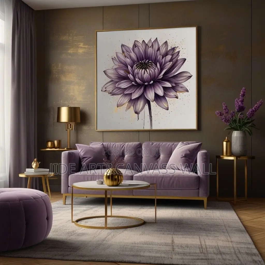 Modern Home Interiors Flower Designs Wall Art