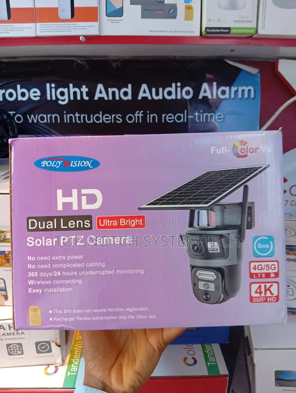 Polyvision Hd Dual Lens Ultra Bright Solar PTZ Camera