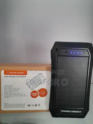 KSHOD ENERGY 20,000mAh Solar Power Bank