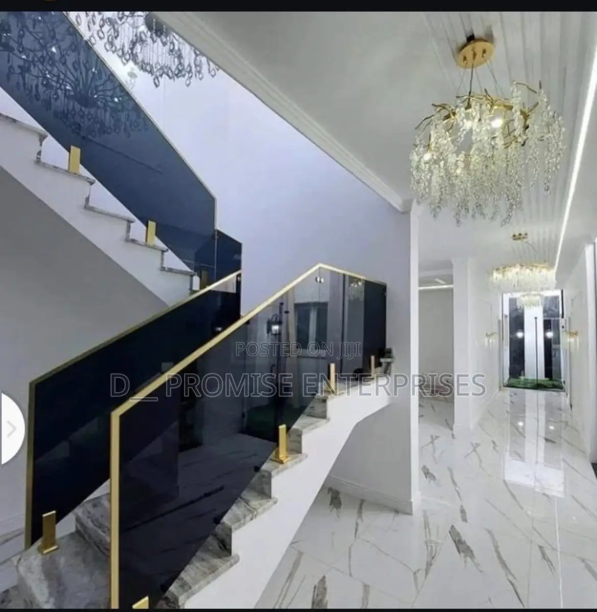 Staircase Frameless Glass Tinted
