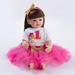 3-Piece Baby Girls 1st and 2nd Birthday Outfit Set With Headband