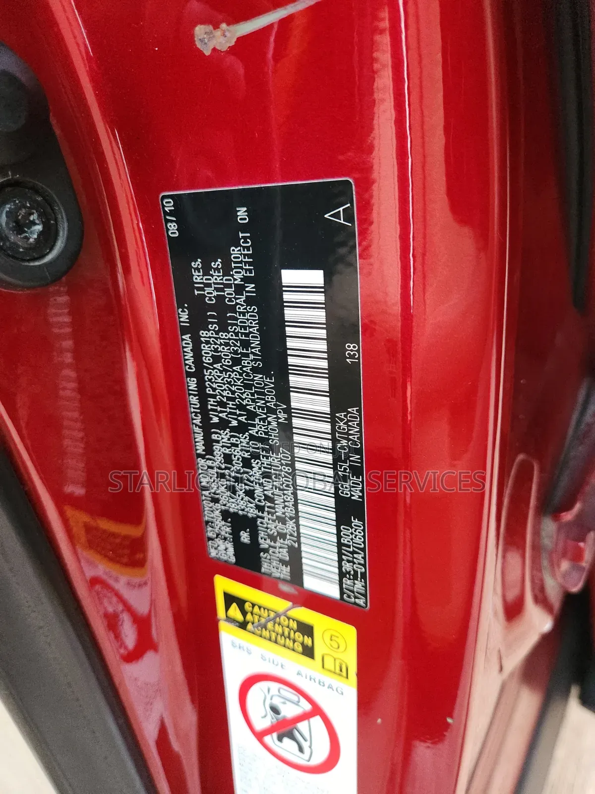 Lexus RX 2011 Red