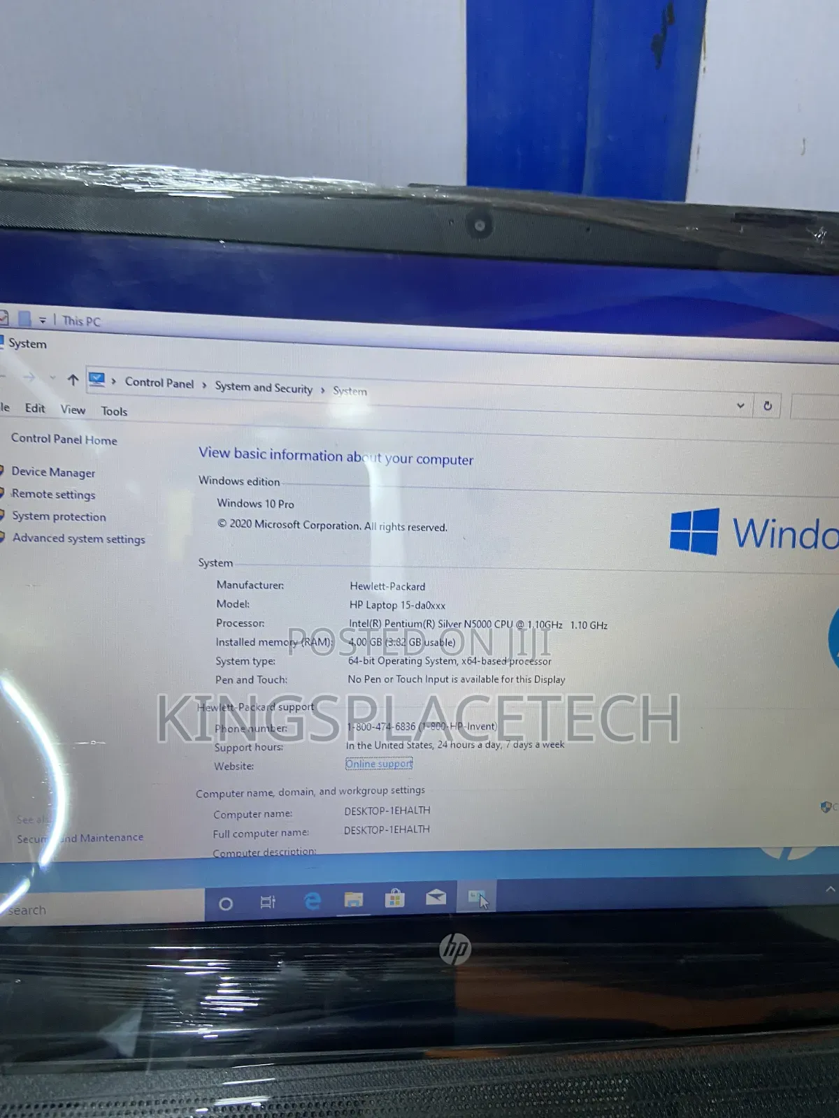 Laptop HP 15 4GB Intel Pentium HDD 500GB