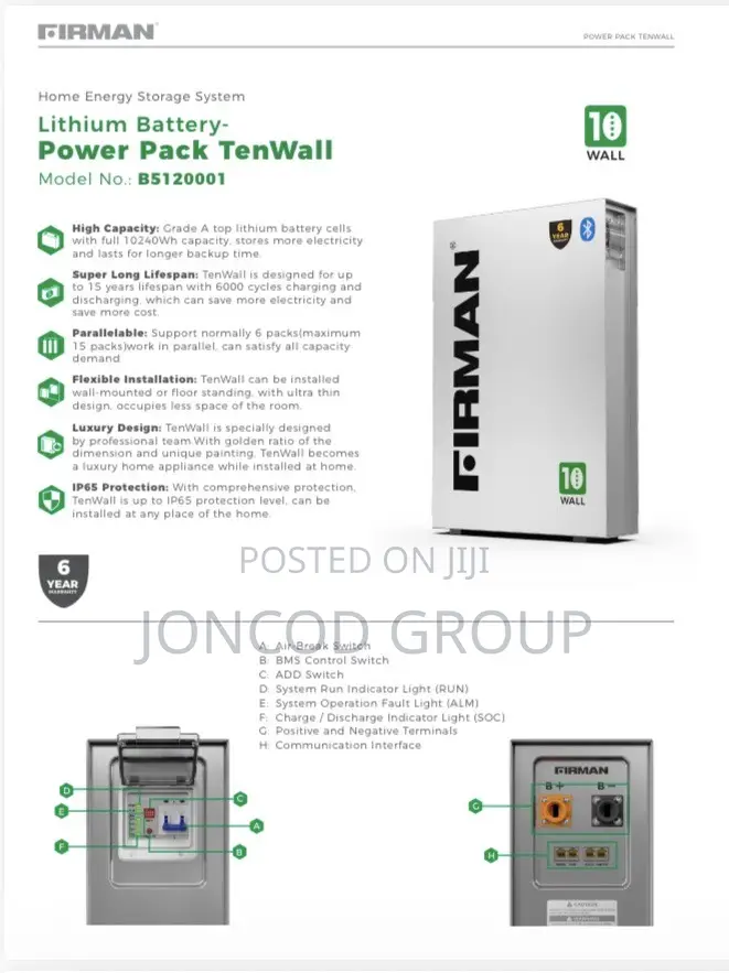 Firman 10wall Lithium Battery Power Pack