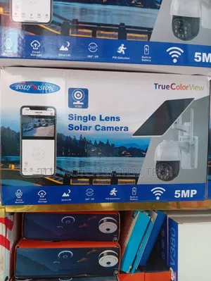 POLYVISION Solar Camera 5MP WiFi V380 - Single Lens PTZ 360°