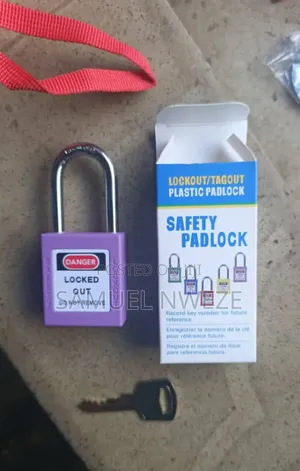 Purple Lockout/Tagout (LOTO) Safety Padlo