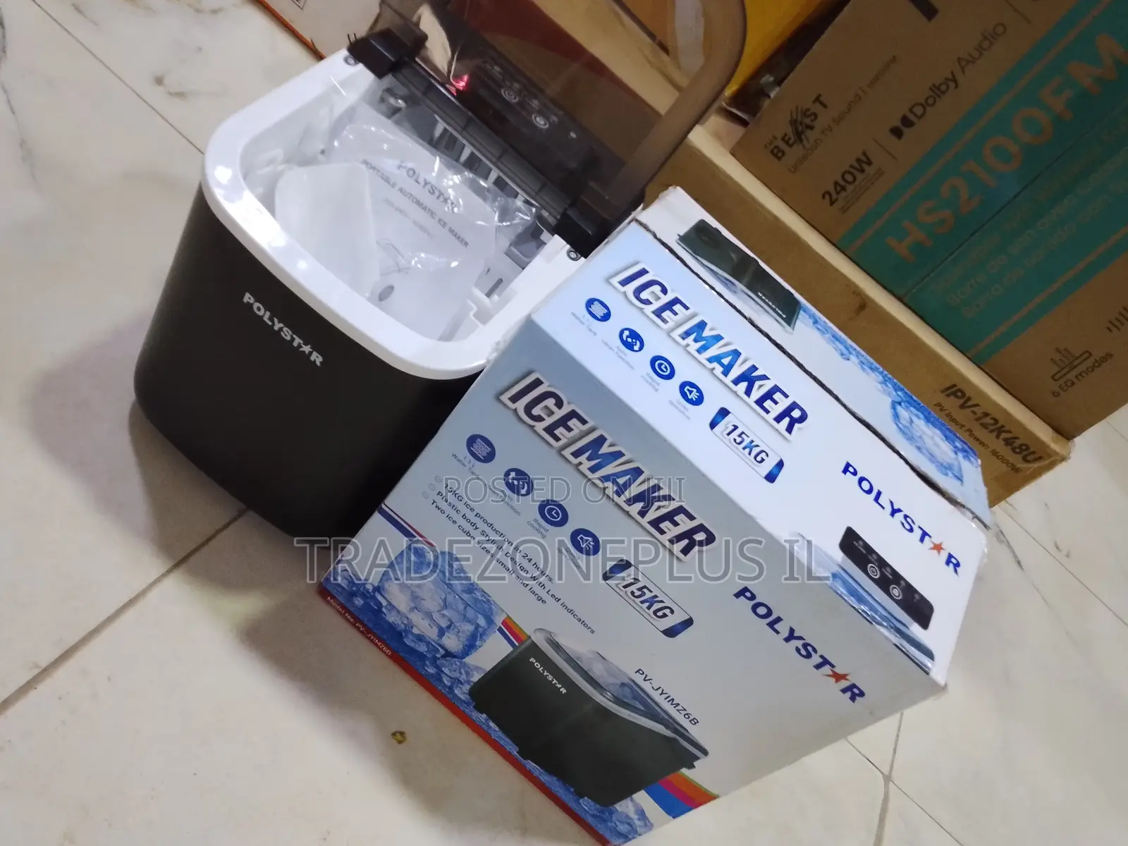Polystar PV-JYIMZ6B Ice Maker for Kitchen Convenience