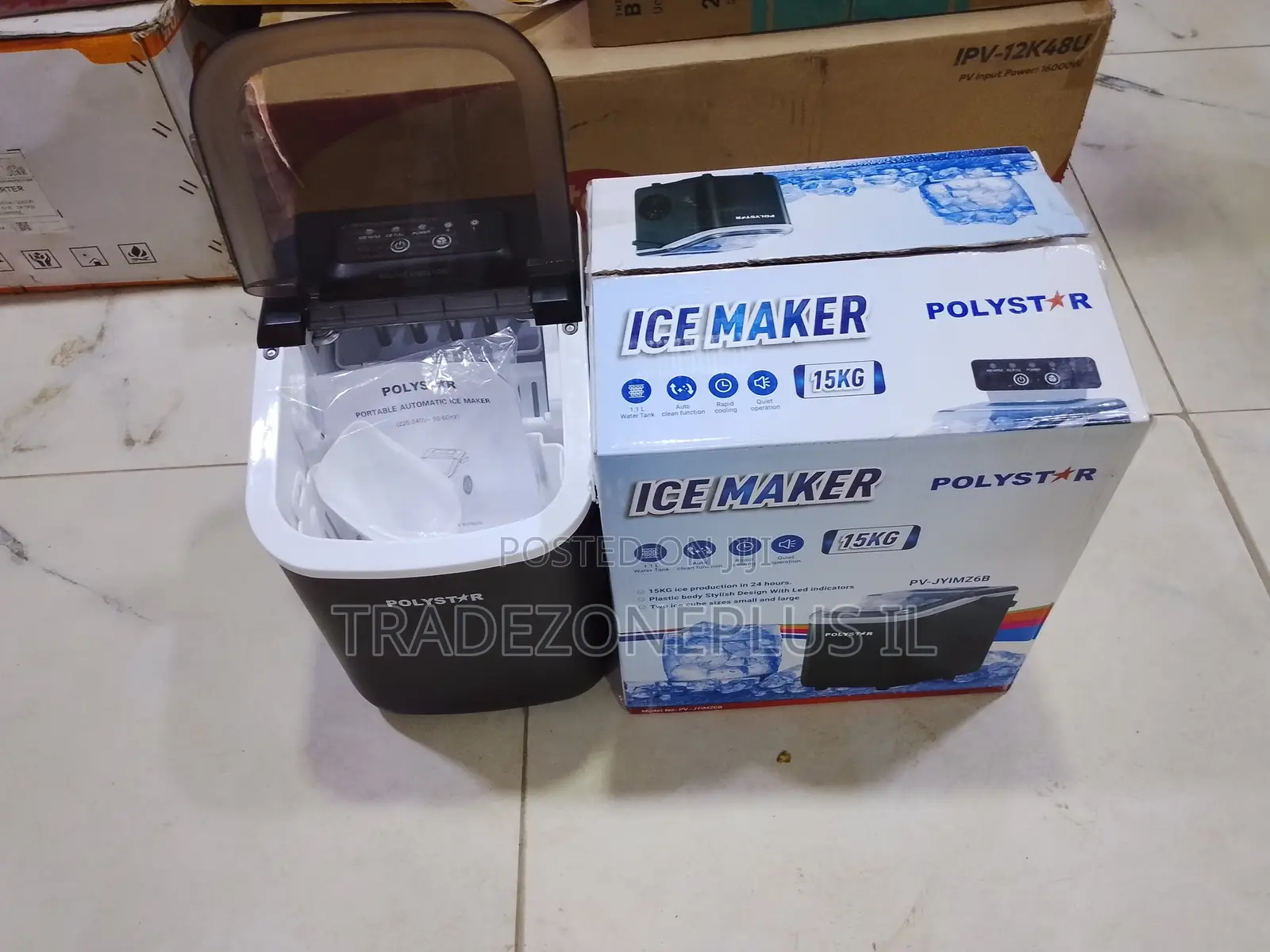 Polystar PV-JYIMZ6B Ice Maker for Kitchen Convenience