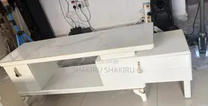 Used Ceramic and Marble TV Console and Center Table for Sale
