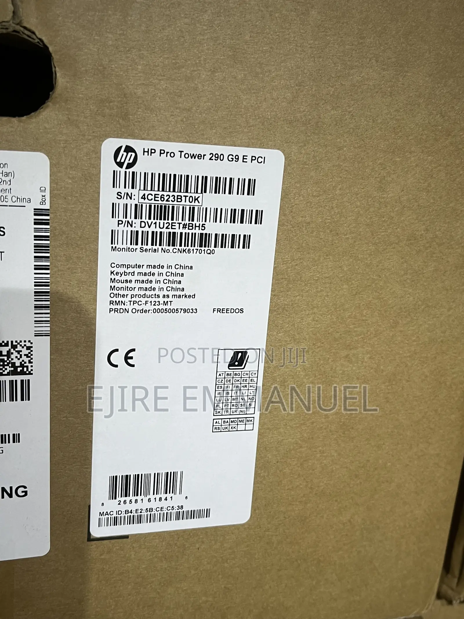 New Desktop Computer HP 290 G9 8GB Intel Core i3 SSD 512GB