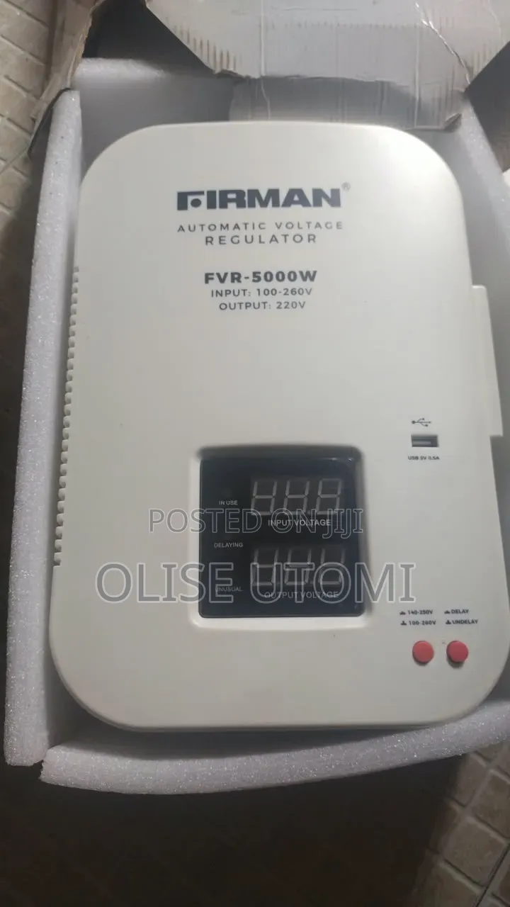 FIRMAN FVR-5000W Wall Mounted Automatic Voltage Regulator