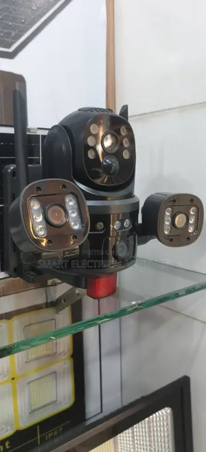 4lens Dual Solar Panel Security Camera CCTV