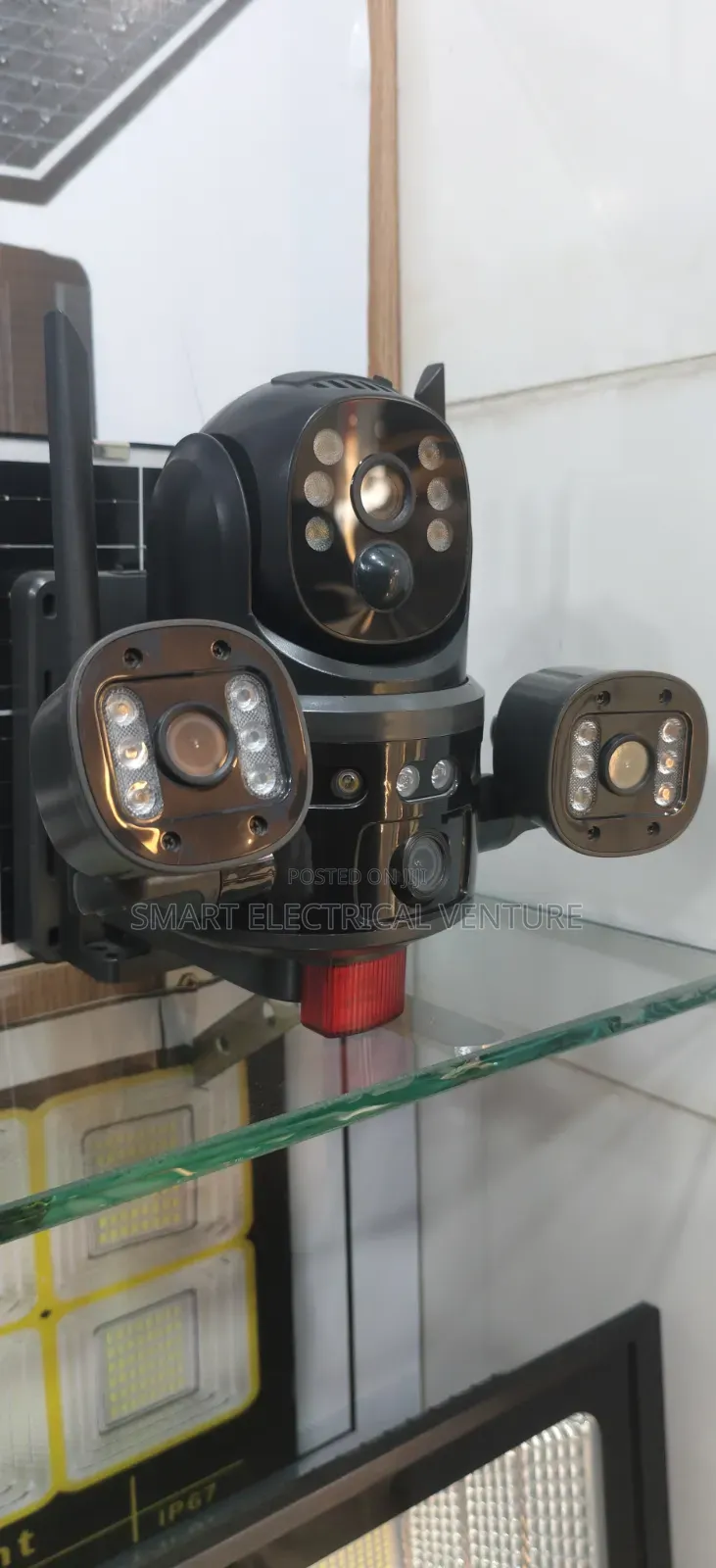 4lens Dual Solar Panel Security Camera CCTV