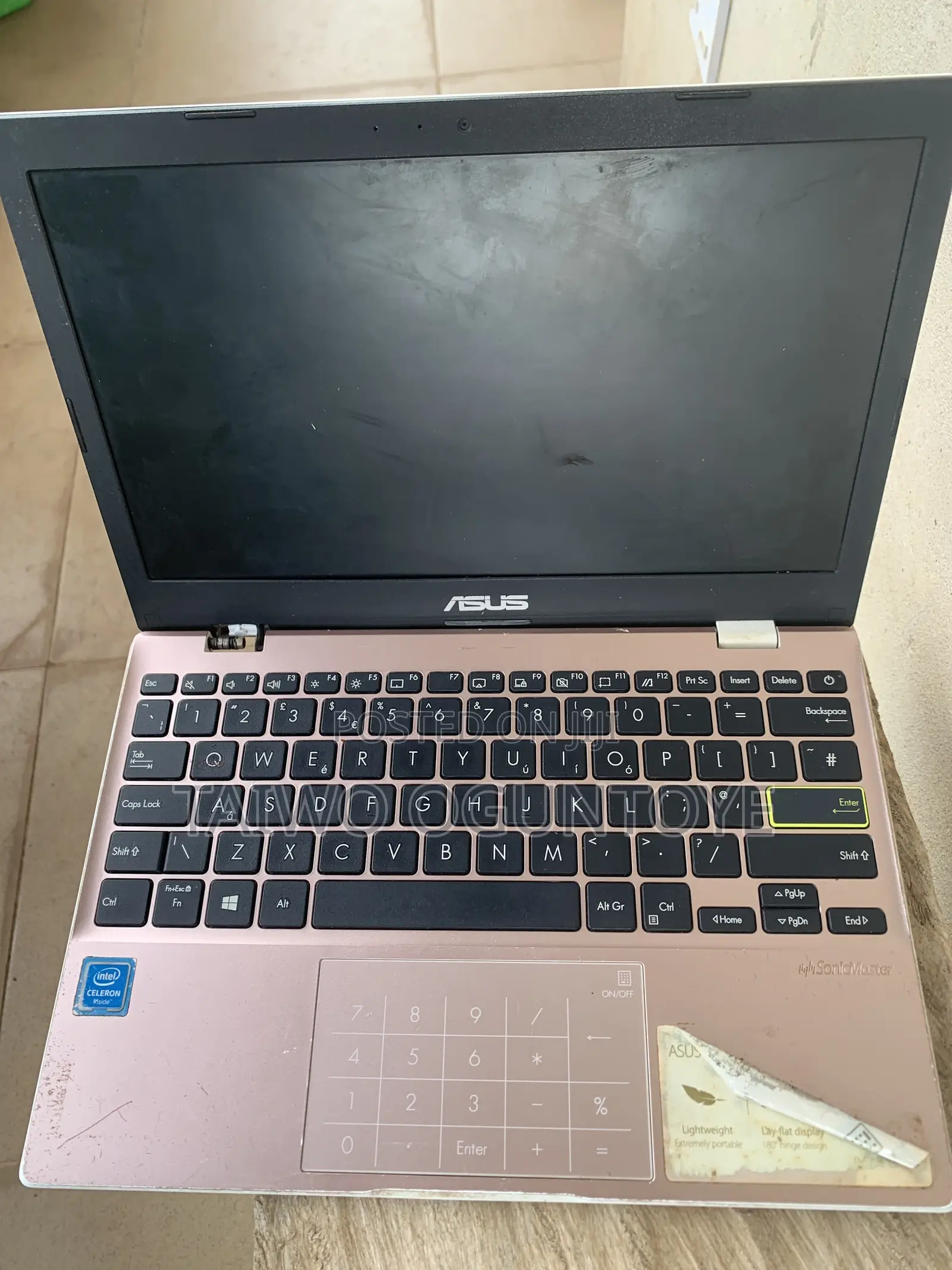 Laptop Asus ROG Strix G16 G614 4GB Intel Celeron HDD+SSD 128GB