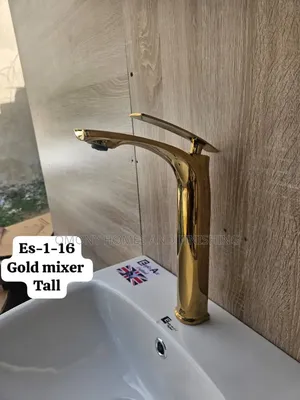 Tall Gold Basin Tap