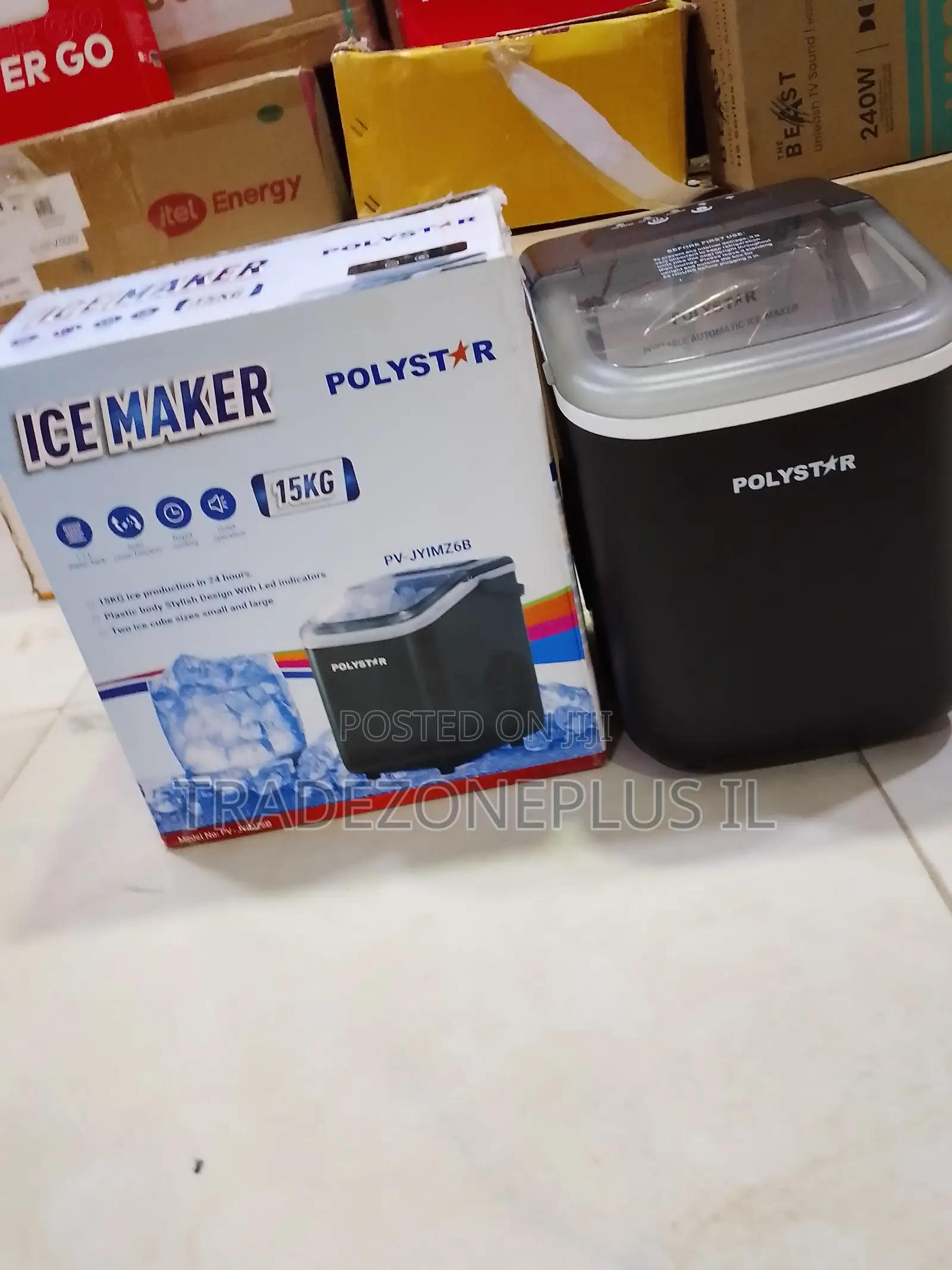 Polystar Ice Maker PV-JYIMZ6B for Beverage Lovers