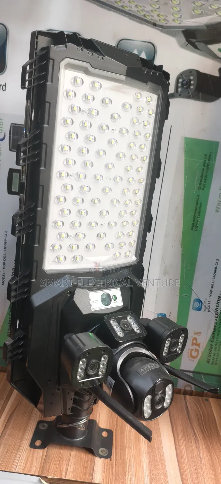 Solar Camera With 1200w Light