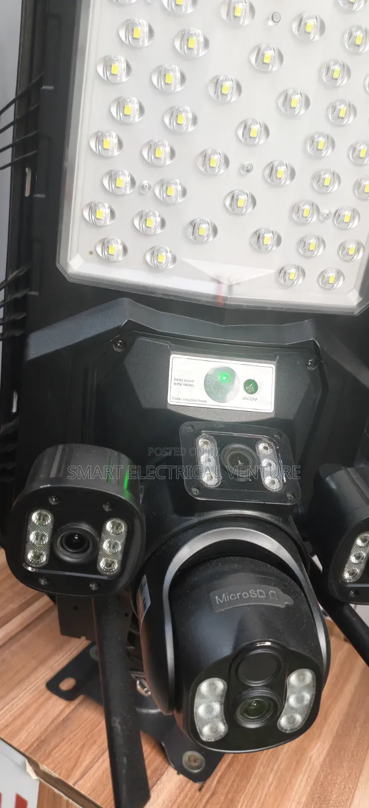 Solar Camera With 1200w Light