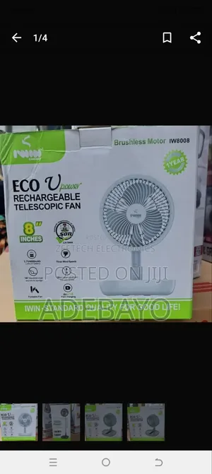 Rechargeable Table Fan