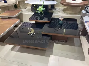 Luxury Glass Top Center Table 3in1 Set