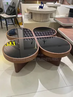 Luxury Glass Top Center Table 3in1 Set