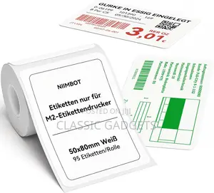 50 X 80 Mm White Label Paper for M2 Thermal Printer