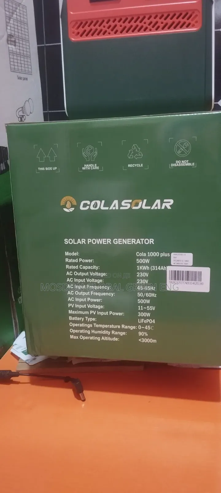 Cola 1kwh/500w Solar Generator