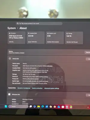 Laptop Asus ProArt P16 32GB AMD SSD 2T
