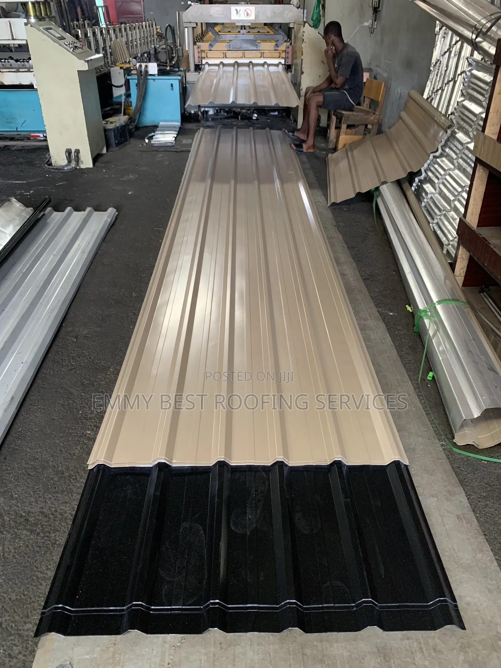 Beige Longspan Aluminium Roofing Sheet 0.45mm