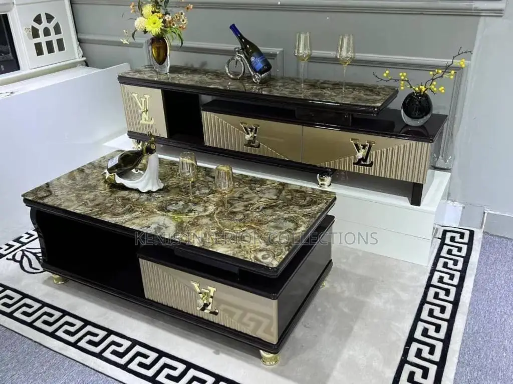 Center Table With Drawer and TV Stand